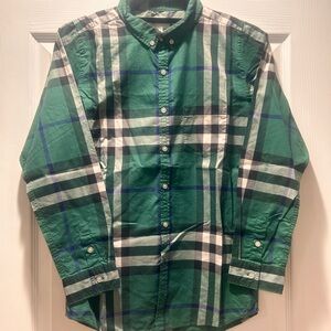 Burberry | Green and Blue Casual Button Down Shirt